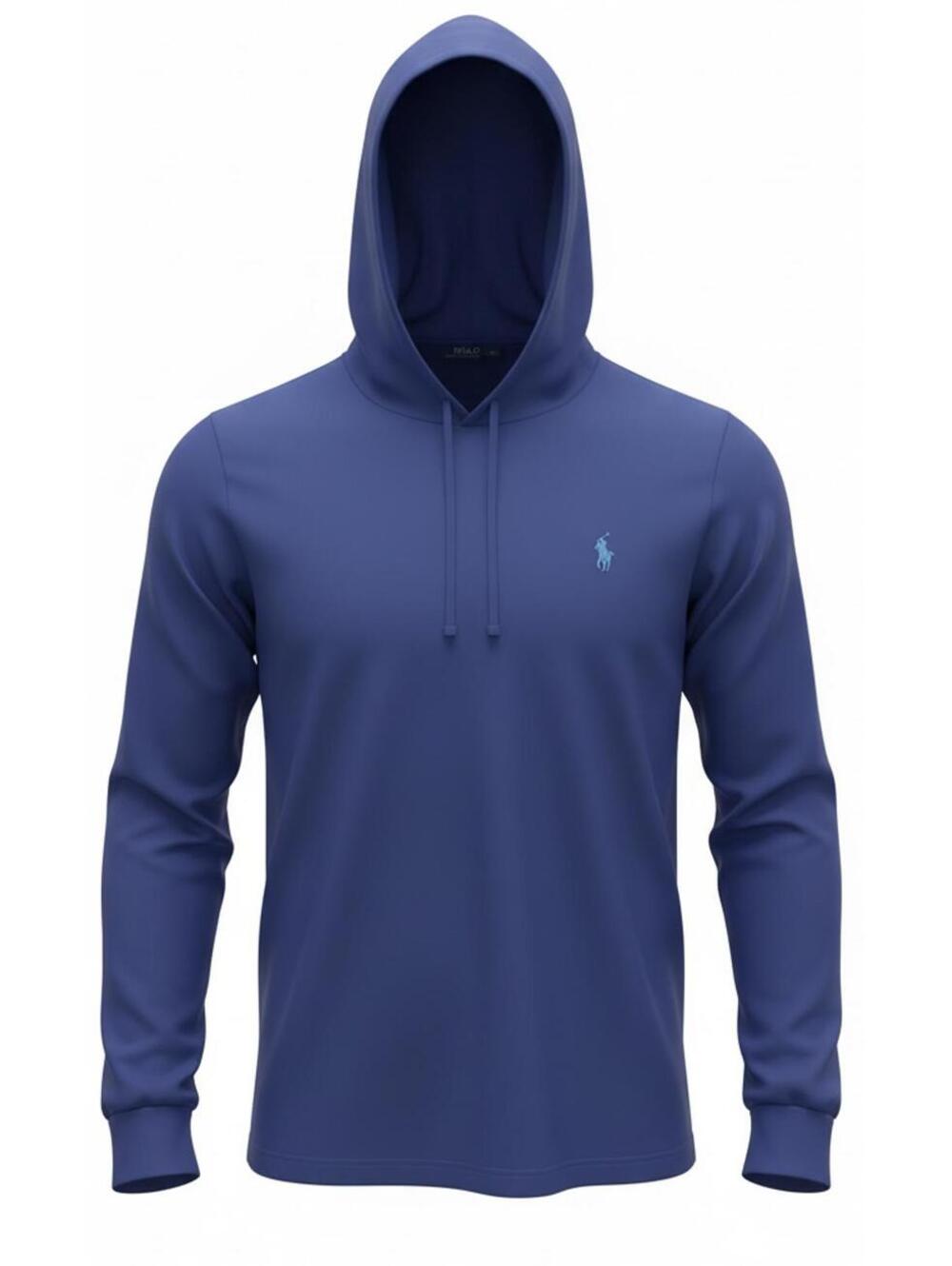 Polo Ralph Lauren Blue Hooded Long Sleeve Shirt